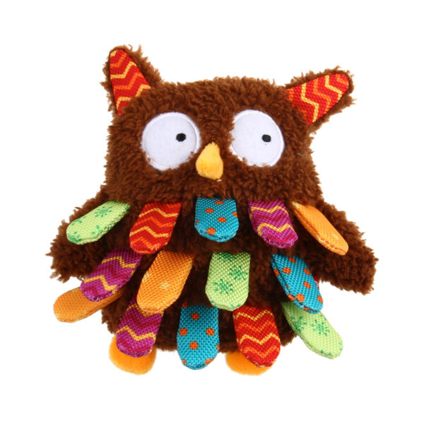 Gigwi Owl Plush Friendz with squeaker