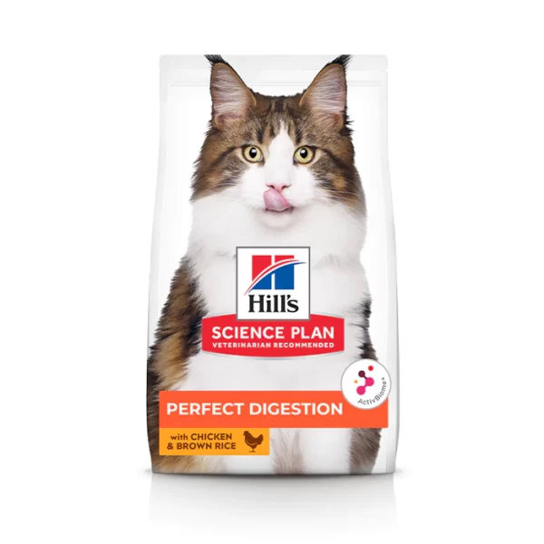 Hill’s Science Plan Perfect Digestion Adult 1+ Cat Food With Chicken & Brown Rice 3kg