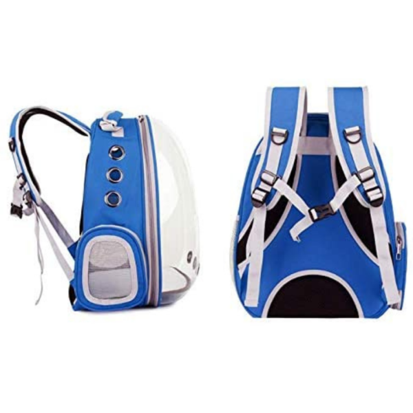 WOOFY HIGH QUALITY BREATHABLE TRANSPARENT PET BACKPACK-40cmx30cmx20cm